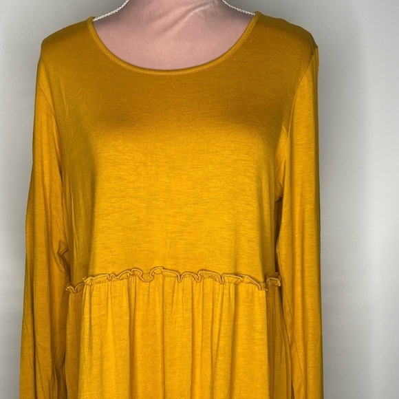 Heimish USA mustard‎ tiered dress. - Picture 3 of 11